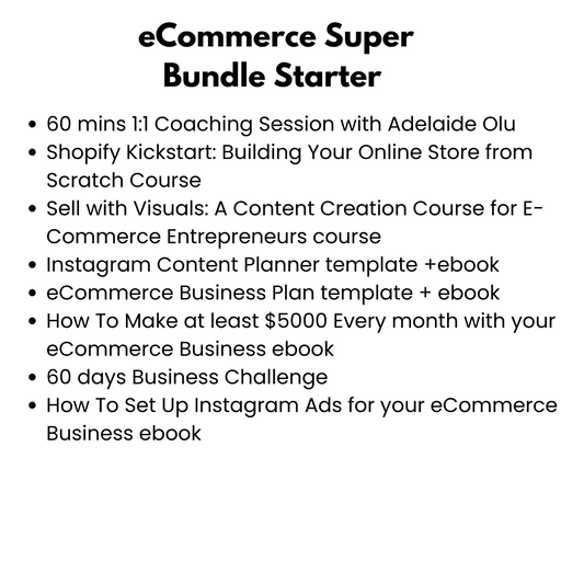 eCommerce Super Bundle Starter (all types of eCommerces)